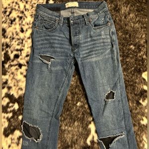 Free People fishnet skinny jeans